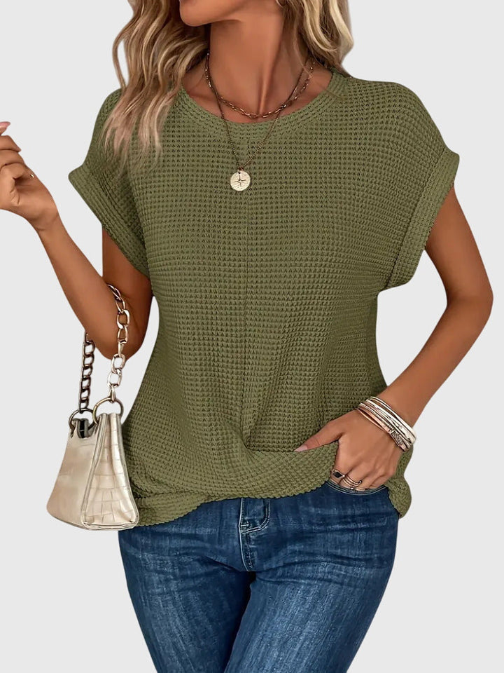 Isa™ | Blusa Elegante con Cuello Redondo