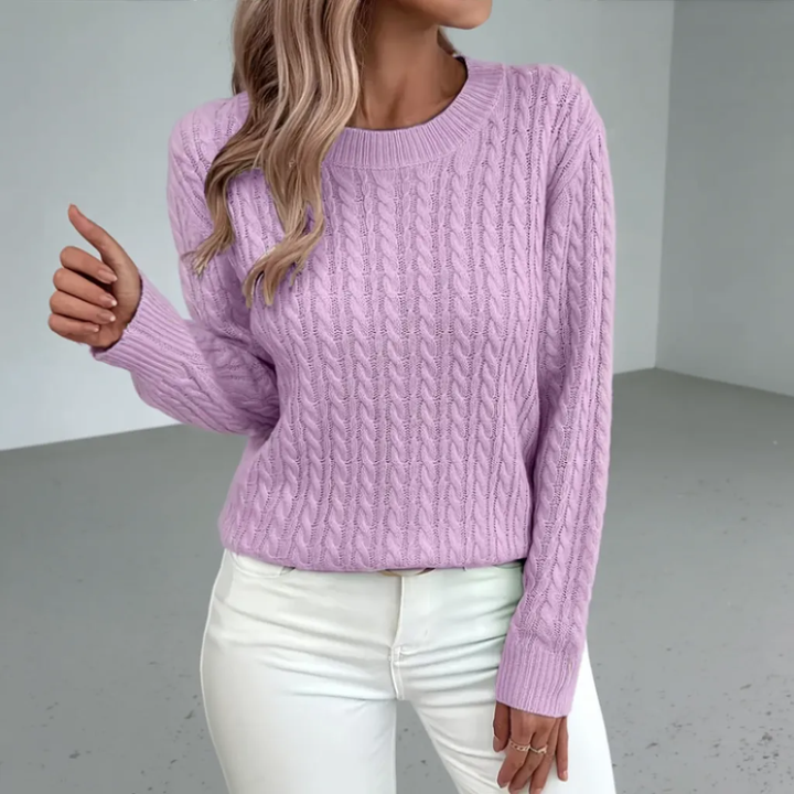 Bernila | Suéter Elegante de Punto Trenzado