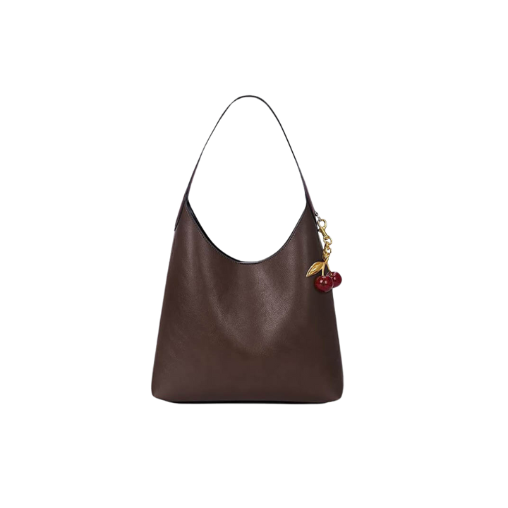 Clotilde | Bolso de Cuero Sintético con Encanto de Cereza