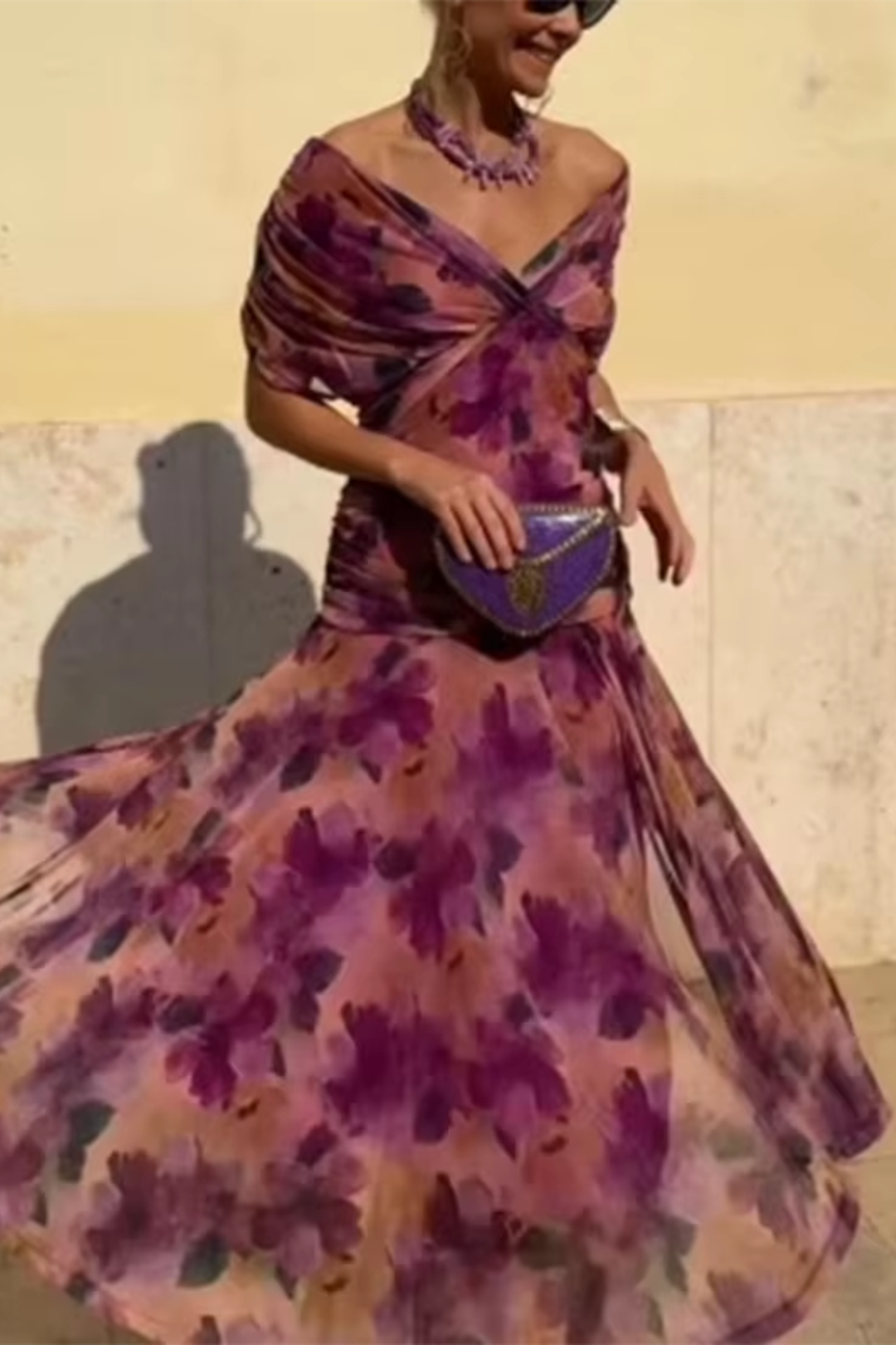 Valentina - Vestido Maxi de Fiesta Elegante con Escote en V