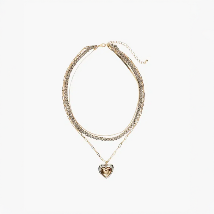 Faelya | Conjunto de collares en diseño de dos tonos