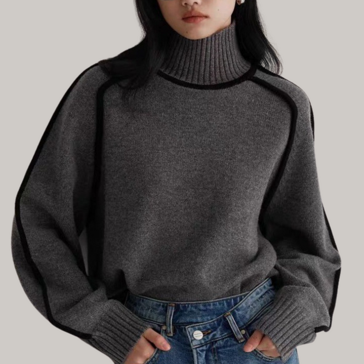 Evelyn | Suéter de Cuello Alto Cómodo