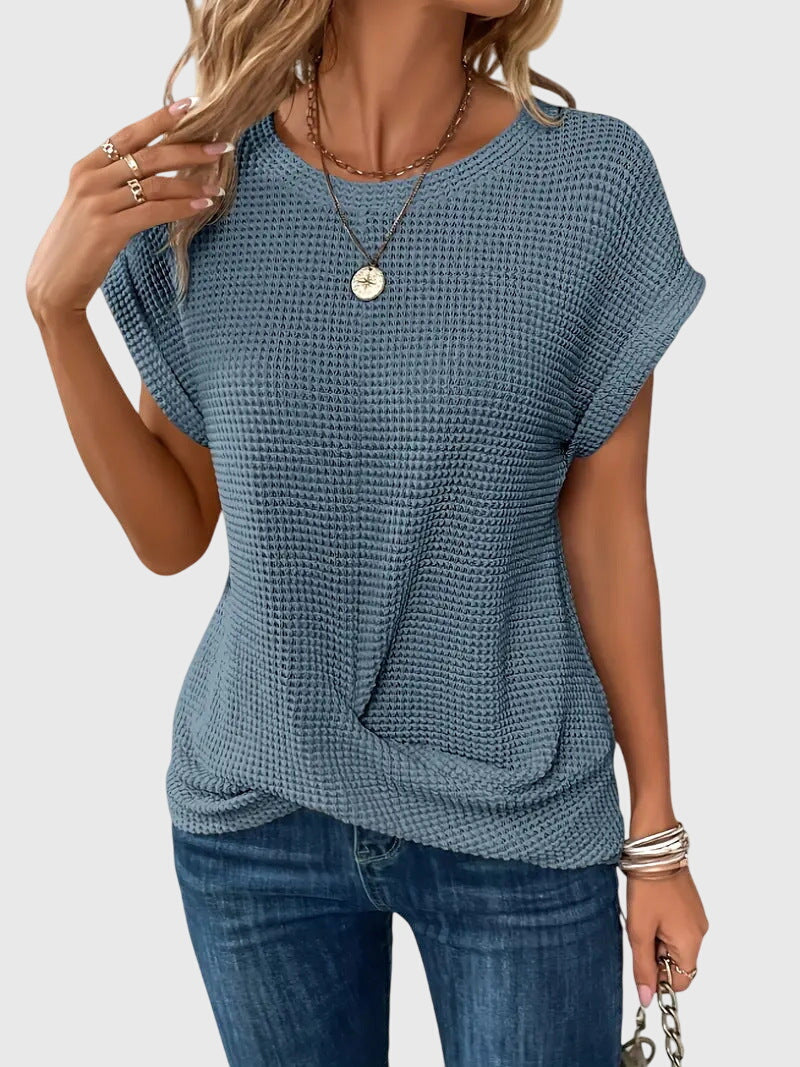 Isa™ | Blusa Elegante con Cuello Redondo