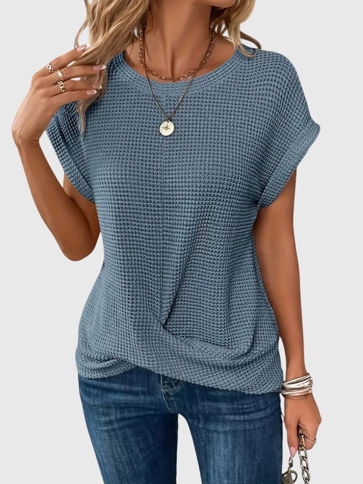 Isa™ | Blusa Elegante con Cuello Redondo