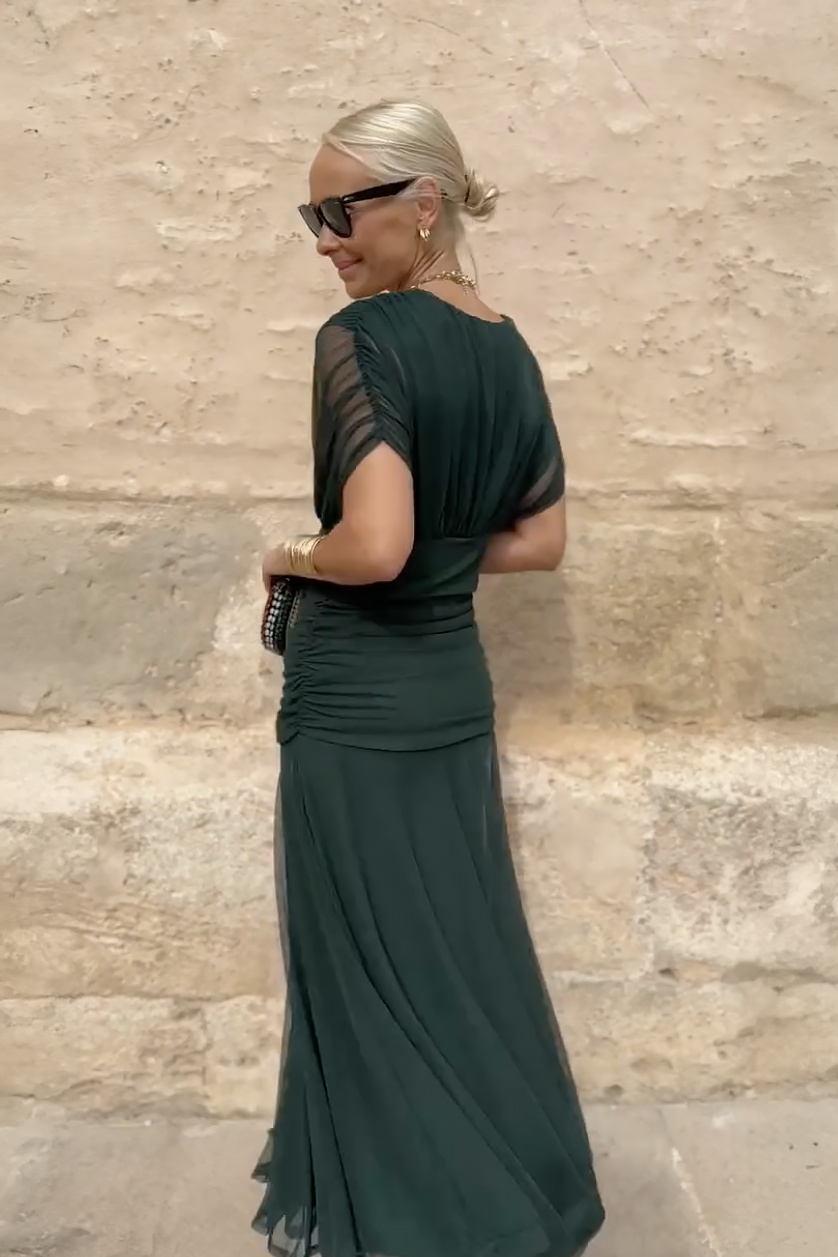 Valentina - Vestido Maxi de Fiesta Elegante con Escote en V
