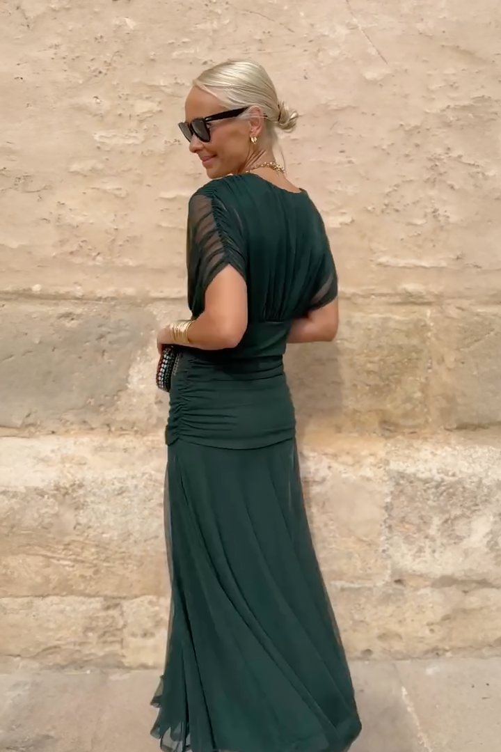Valentina - Vestido Maxi de Fiesta Elegante con Escote en V