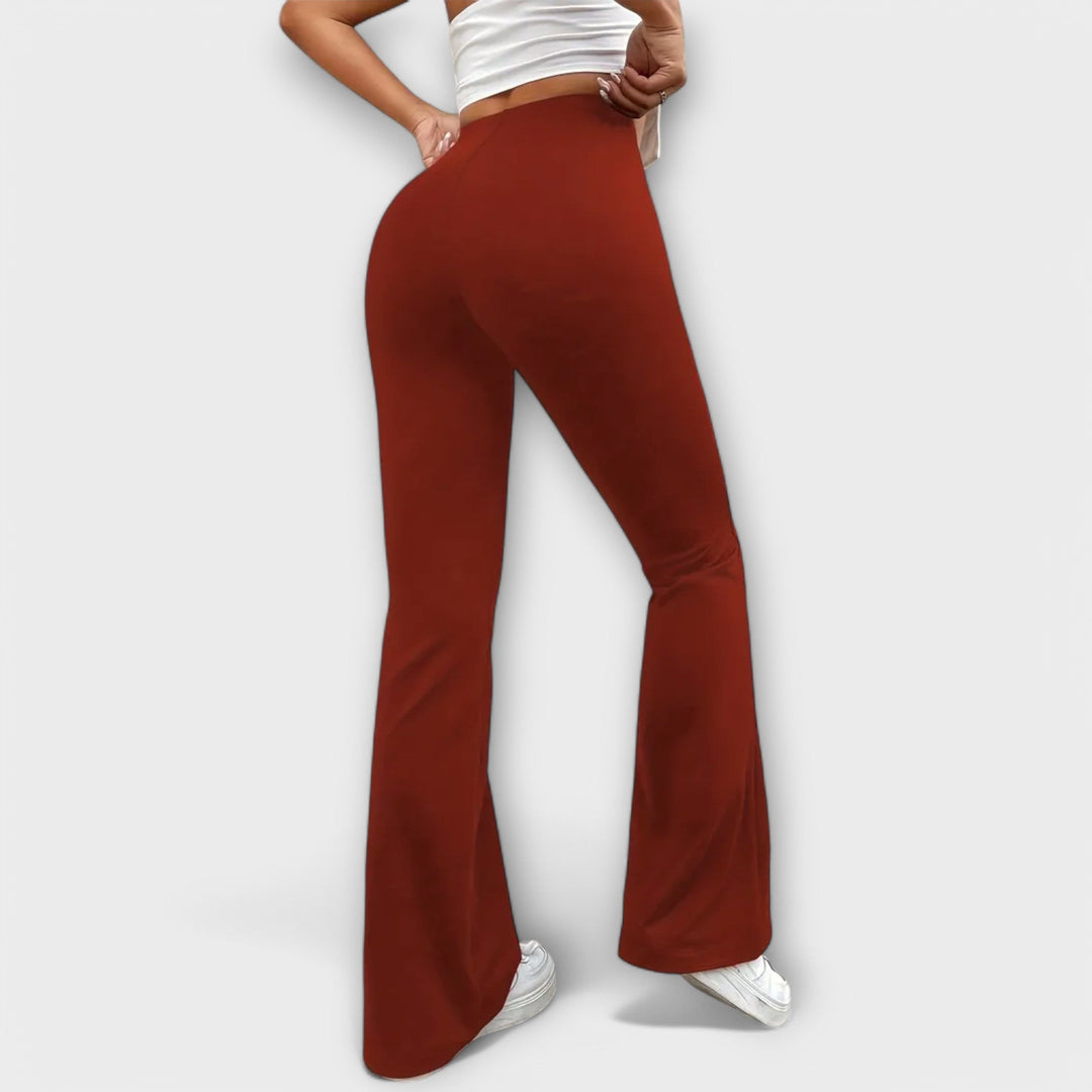 Serena - Pantalones Relaxed con Pierna Acampanada