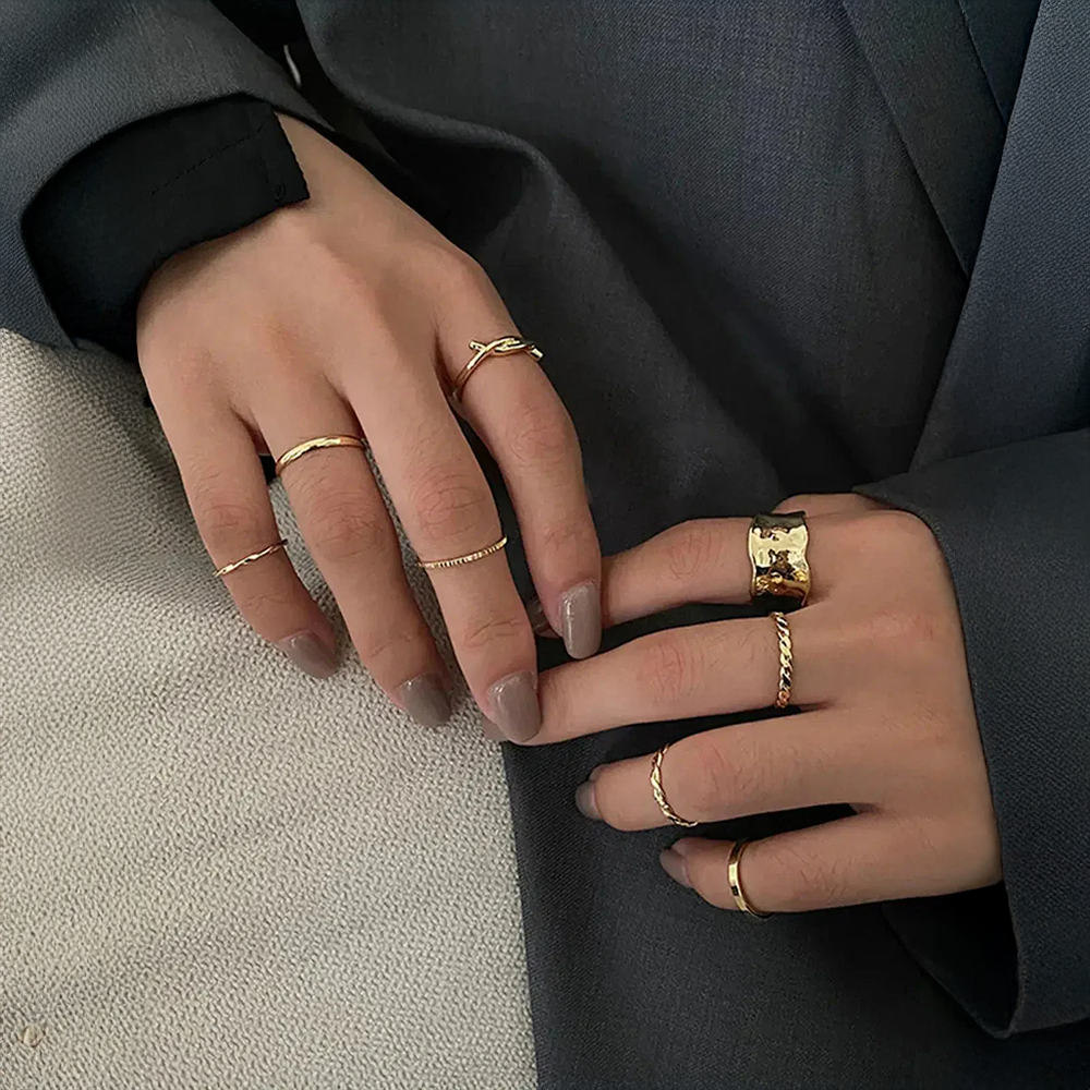 Lorienna | Conjunto de Anillos Minimalistas y Elegantes