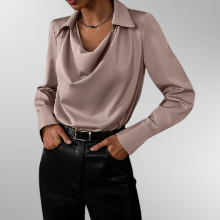 Violet™ | Blusa de Satén Elegante