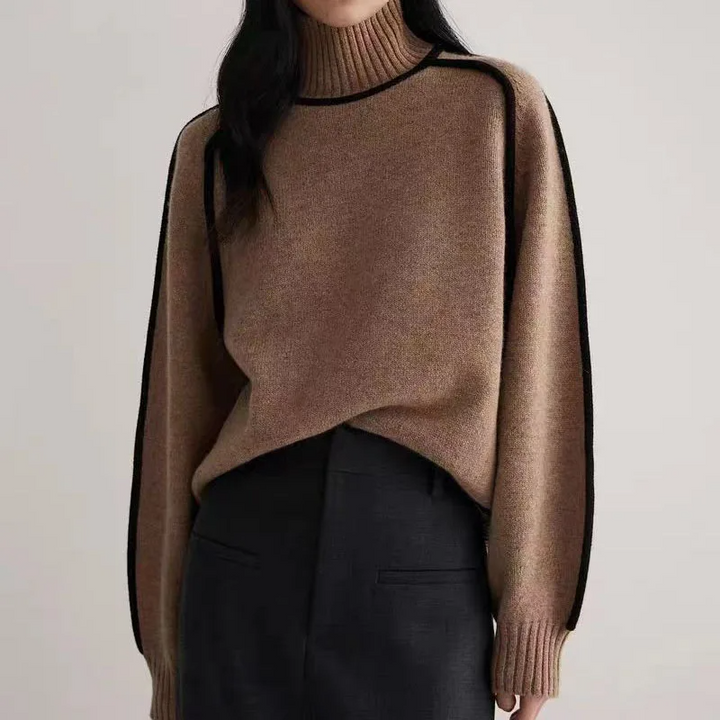Evelyn | Suéter de Cuello Alto Cómodo