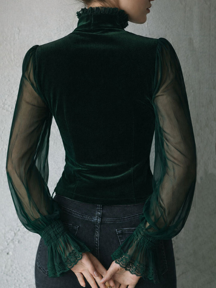 Victoria · Blusa estilo corsé con encaje