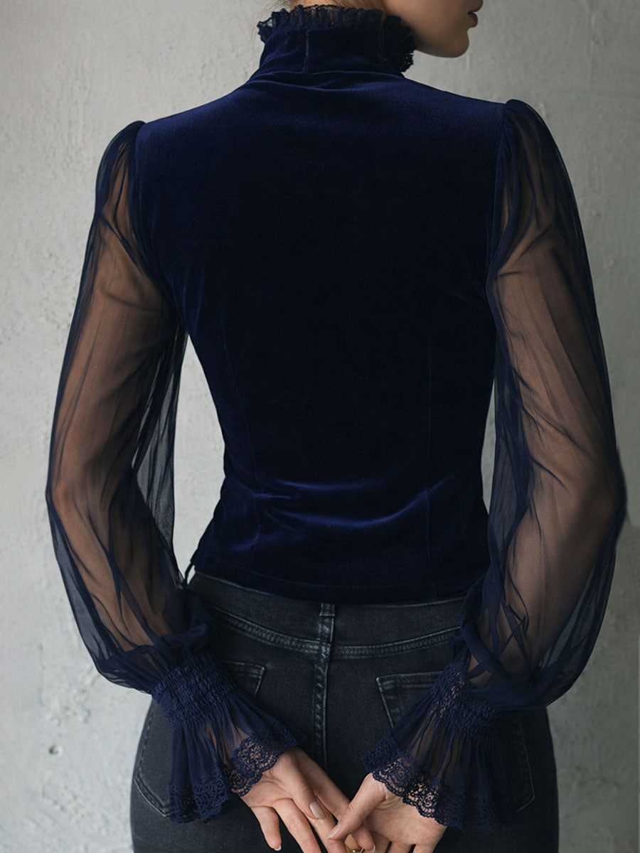 Victoria · Blusa estilo corsé con encaje