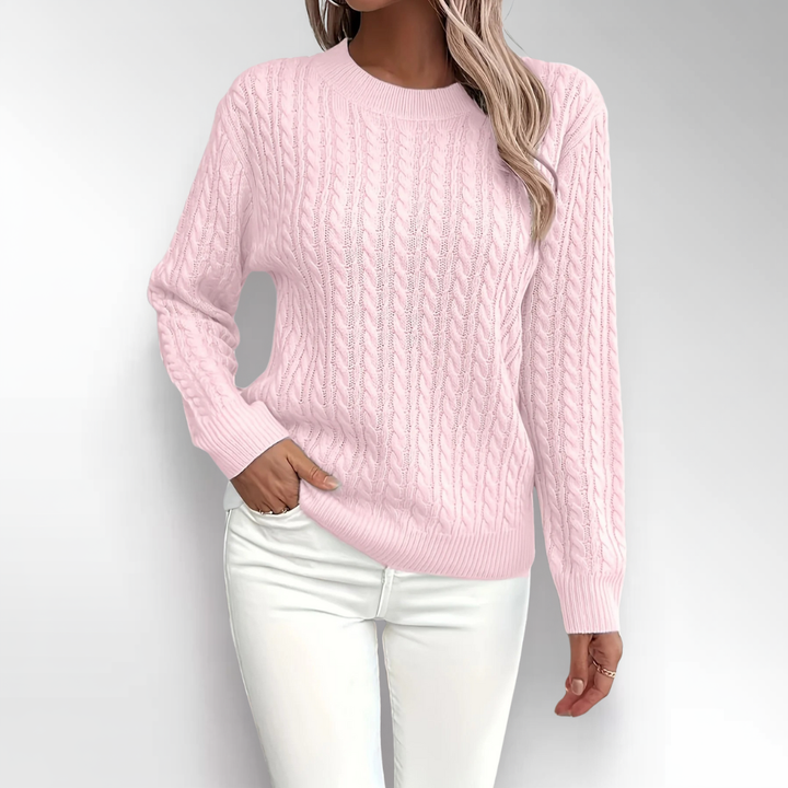 Bernila | Suéter Elegante de Punto Trenzado