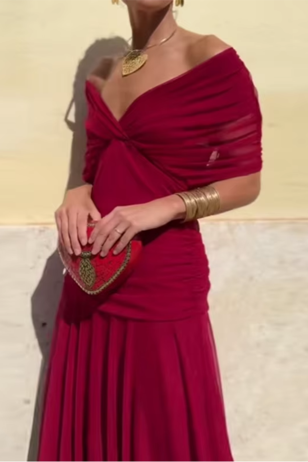 Valentina - Vestido Maxi de Fiesta Elegante con Escote en V