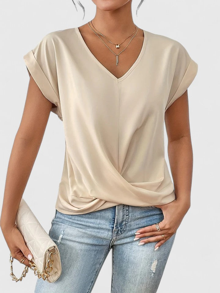 Mahrianne | Top Cómodo de Cuello en V