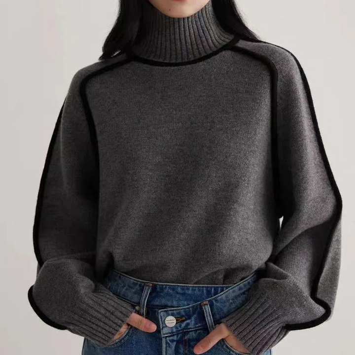 Evelyn | Suéter de Cuello Alto Cómodo