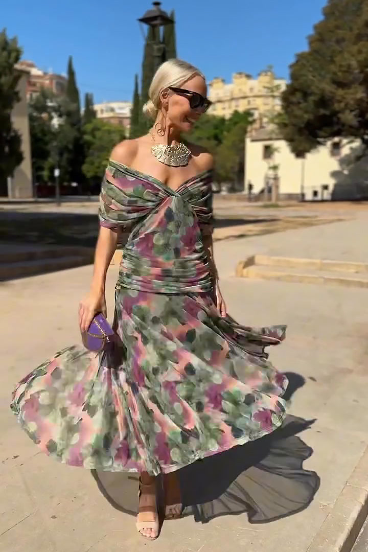 Valentina - Vestido Maxi de Fiesta Elegante con Escote en V