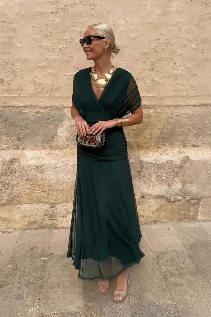 Valentina - Vestido Maxi de Fiesta Elegante con Escote en V