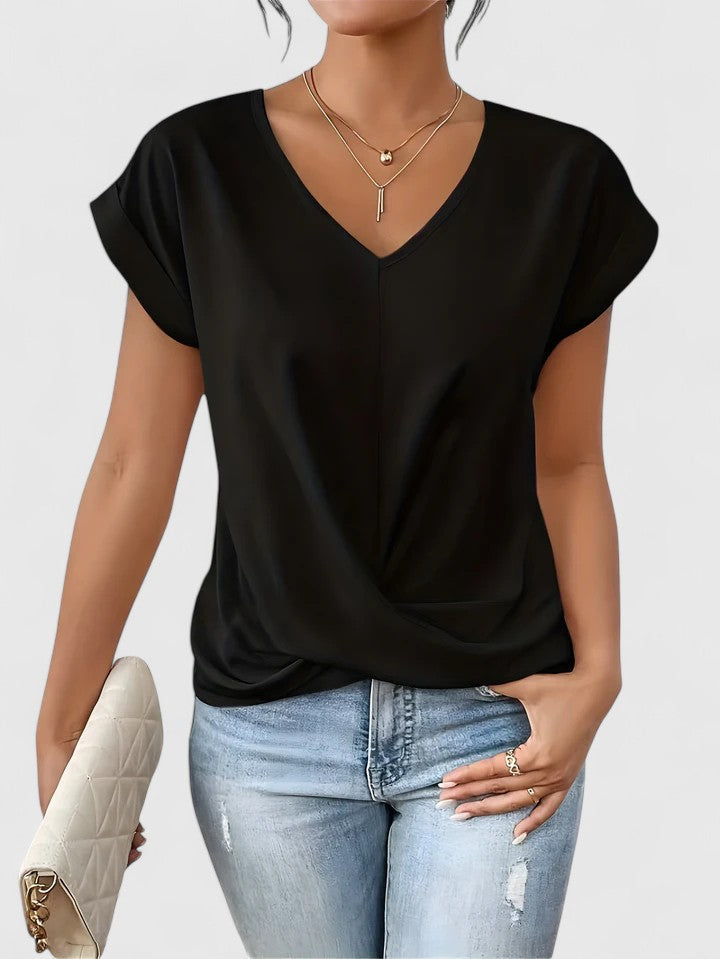 Mahrianne | Top Cómodo de Cuello en V