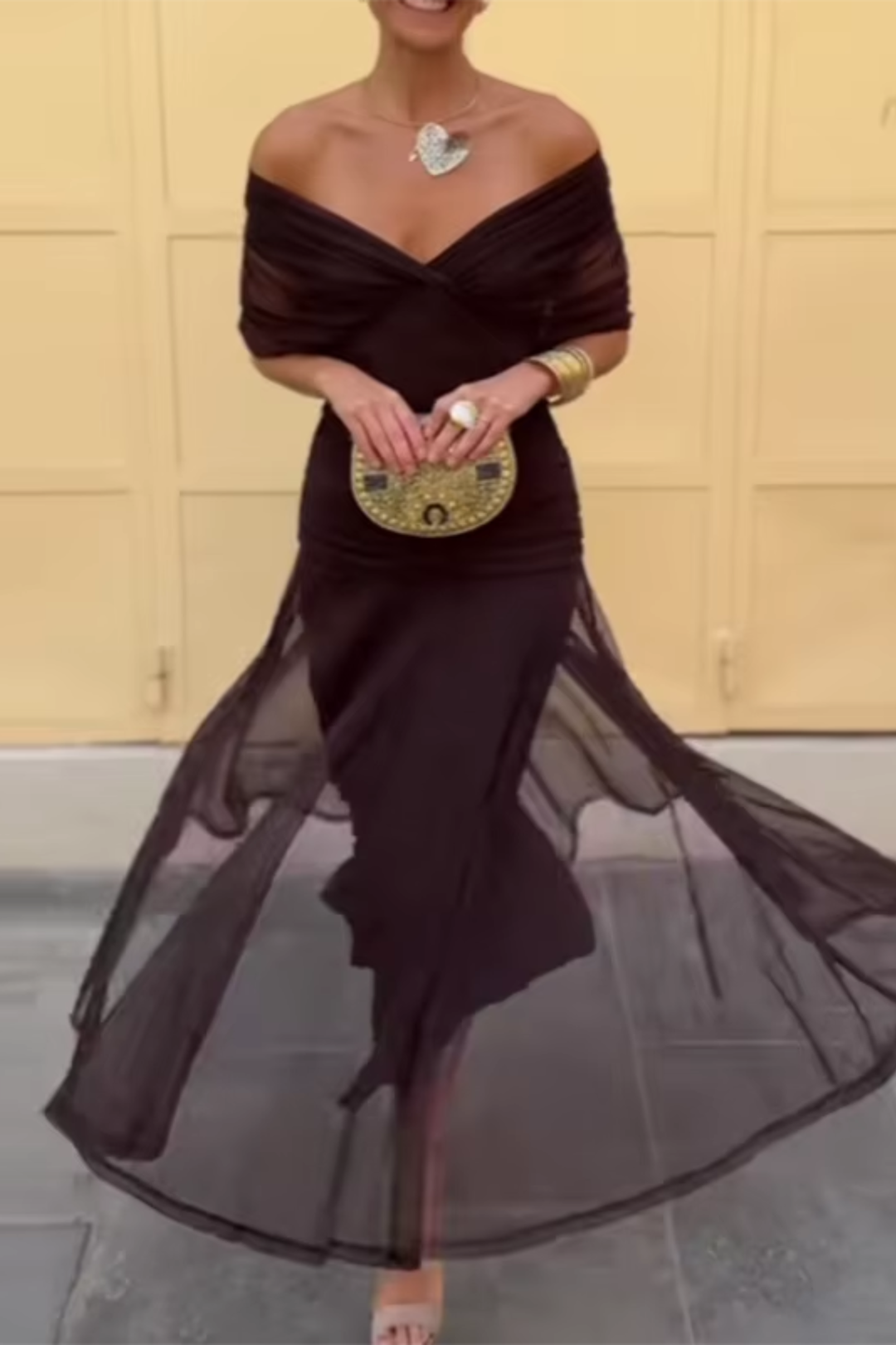 Valentina - Vestido Maxi de Fiesta Elegante con Escote en V