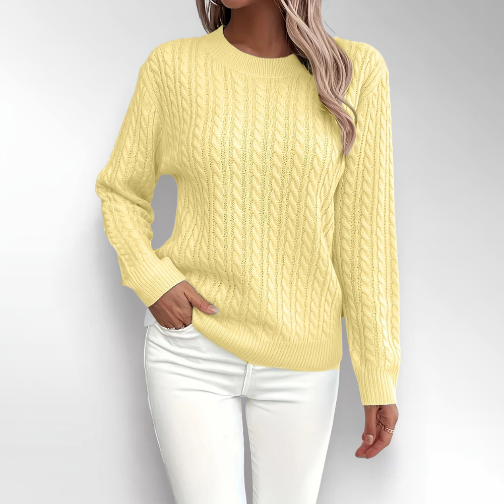 Bernila | Suéter Elegante de Punto Trenzado