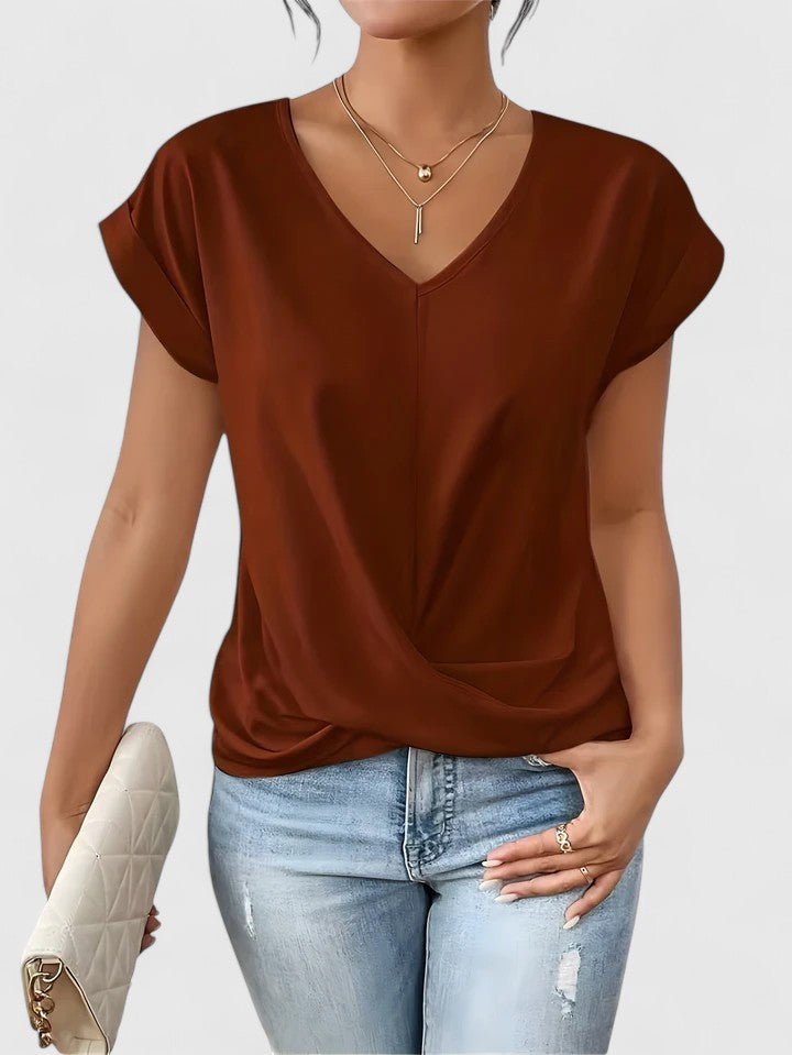 Mahrianne | Top Cómodo de Cuello en V