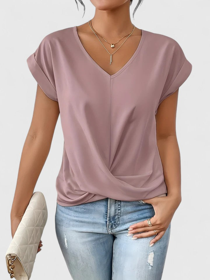 Mahrianne | Top Cómodo de Cuello en V
