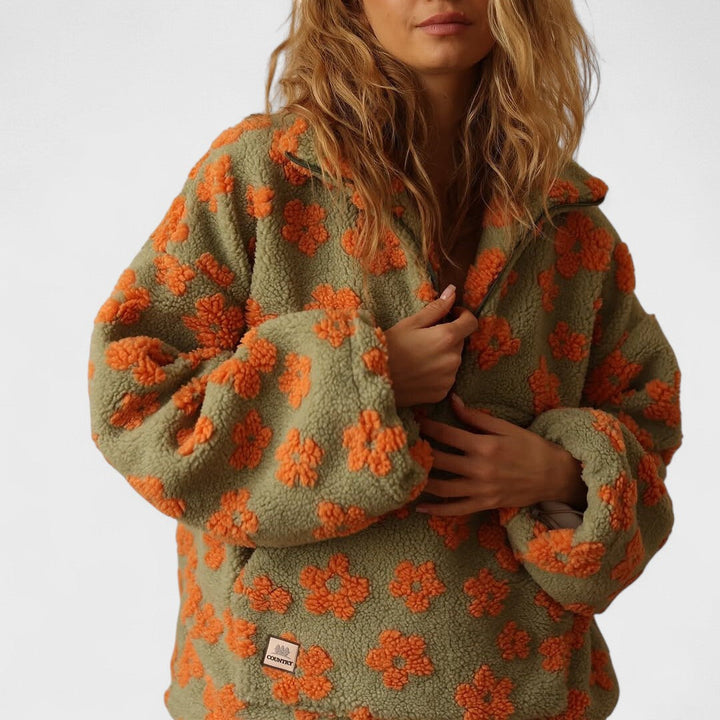 Margarita | Forro Polar con Patrón Floral