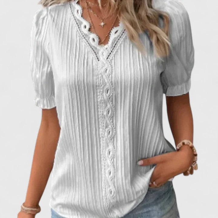 Avienne | Blusa Elegante con Escote en V