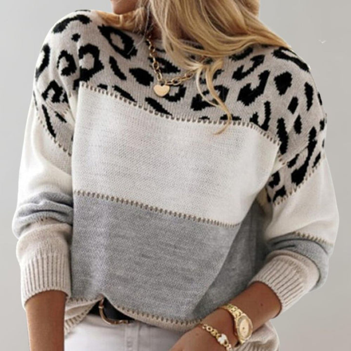 Charlene | Suéter Casual de Estampado de Leopardo