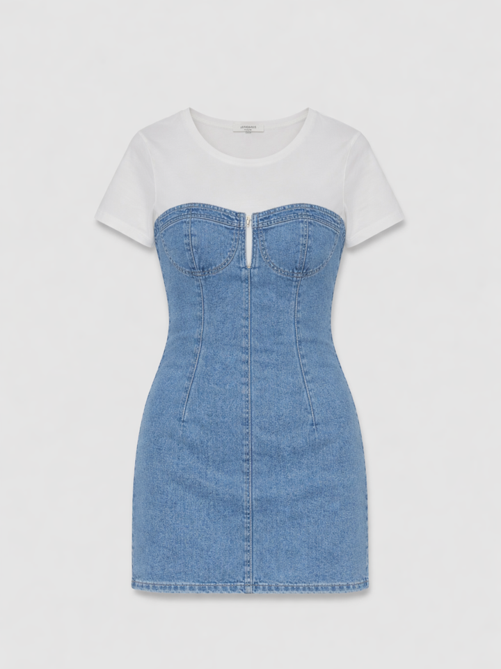 VESTIDO DENIM SEMI ELÁSTICO