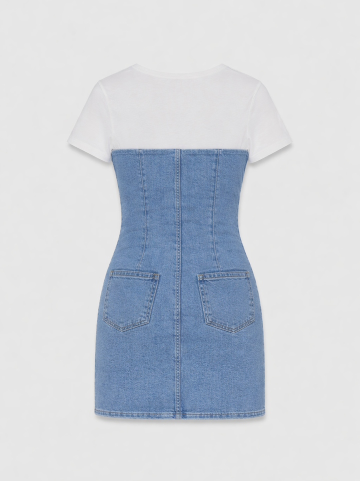 VESTIDO DENIM SEMI ELÁSTICO