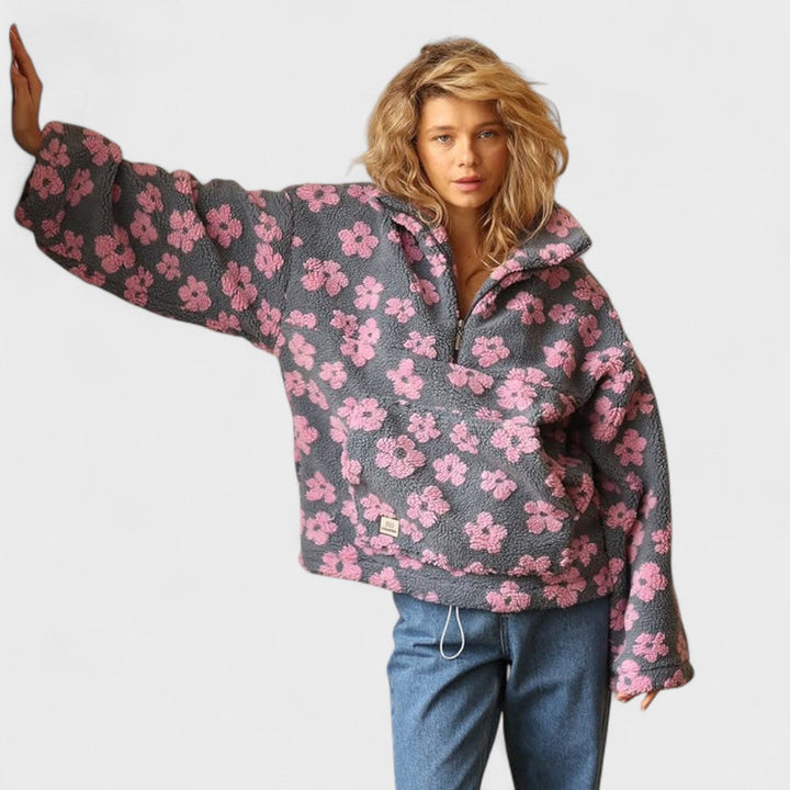 Margarita | Forro Polar con Patrón Floral