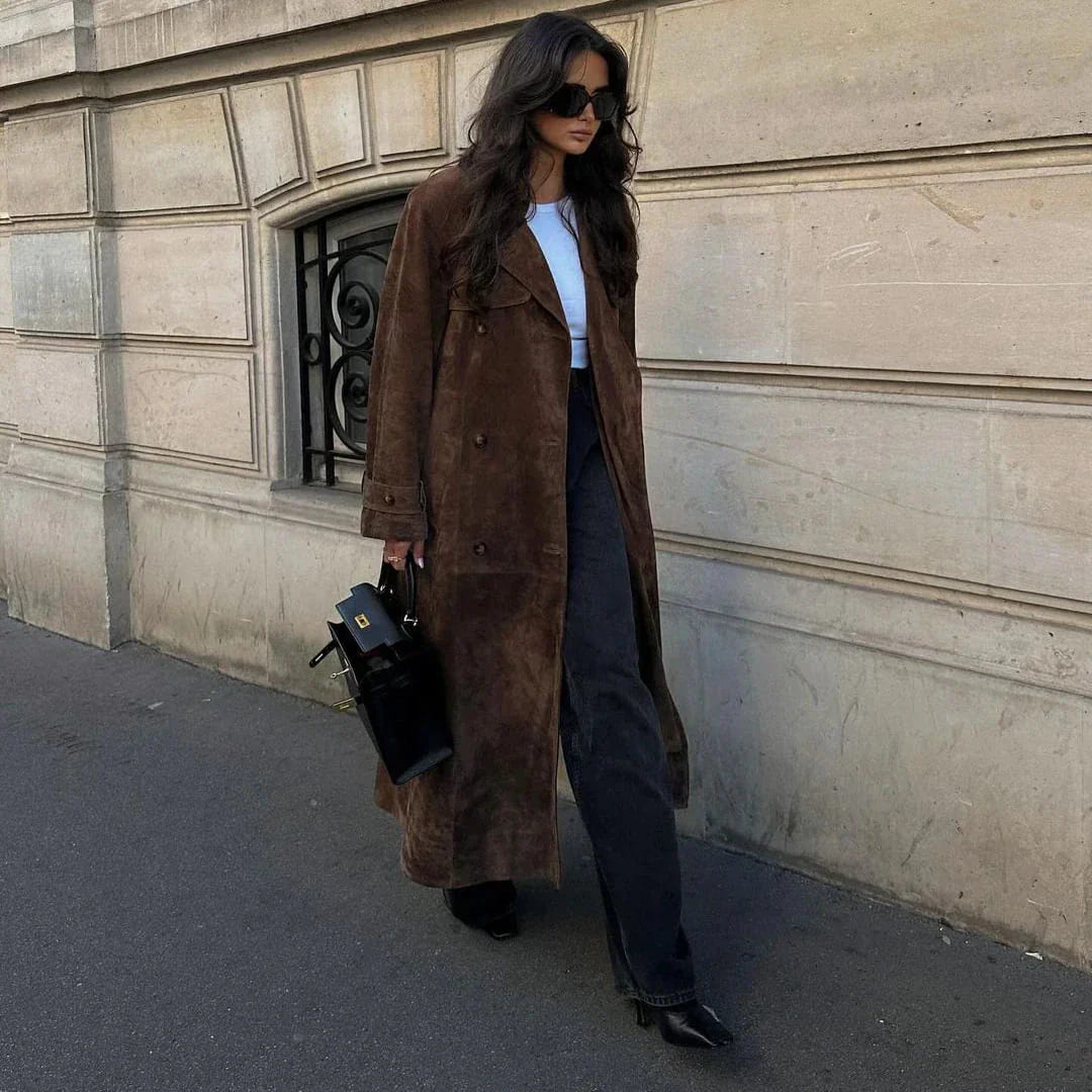 Isabelle | Abrigo Trench de Ante