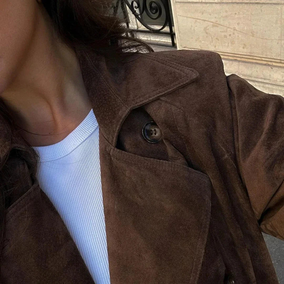 Isabelle | Abrigo Trench de Ante