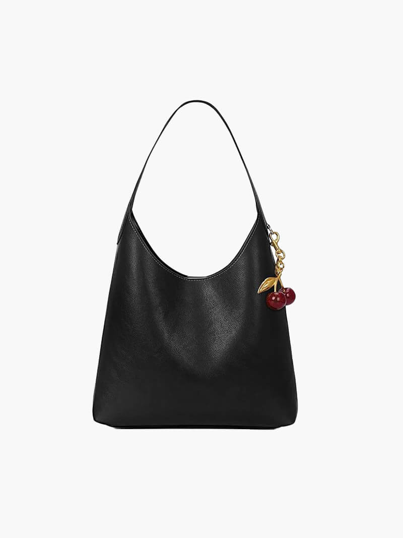 Clotilde | Bolso de Cuero Sintético con Encanto de Cereza
