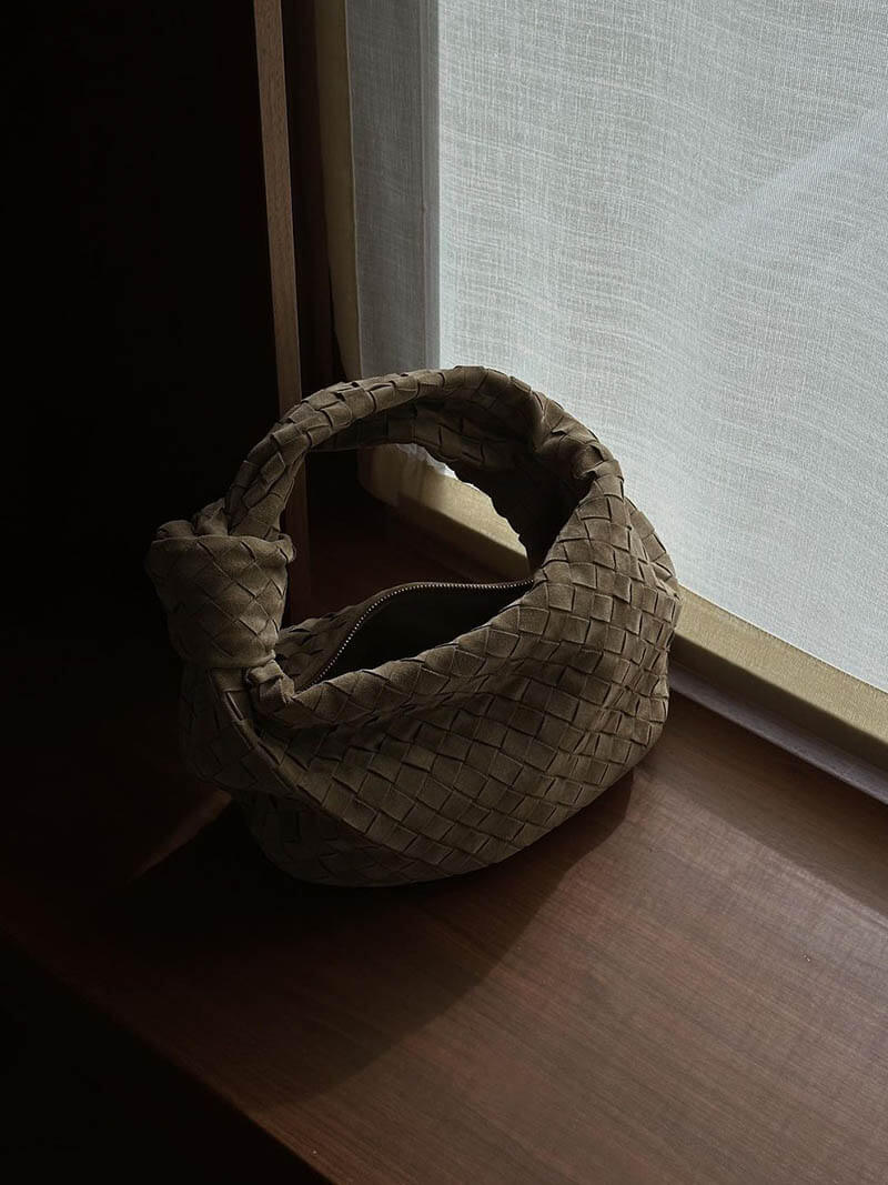 Anémona | Mini Bolsa de Ante Tejida