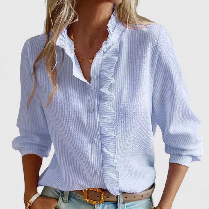 Yasmine | Blusa de Manga Larga Sofisticada