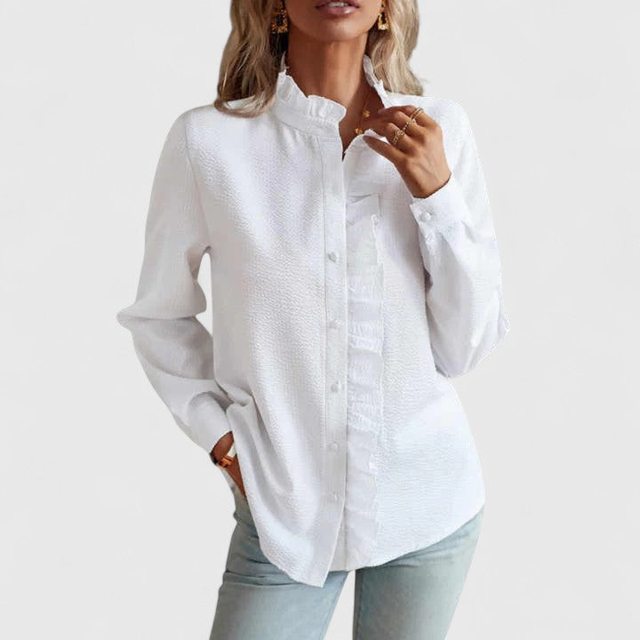 Yasmine | Blusa de Manga Larga Sofisticada
