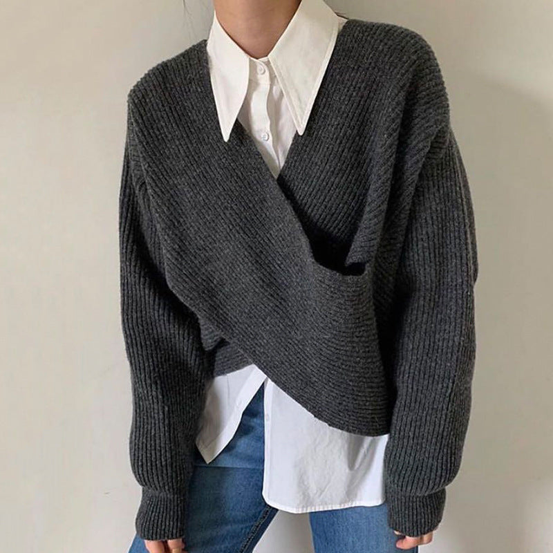 Evelyn | Suéter Chic de Punto Cruzado