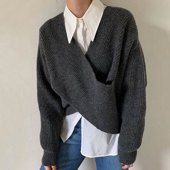Evelyn | Suéter Chic de Punto Cruzado