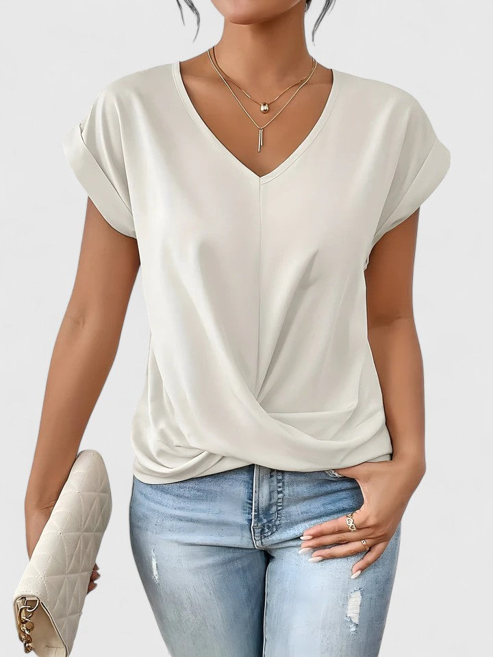 Mahrianne | Top Cómodo de Cuello en V