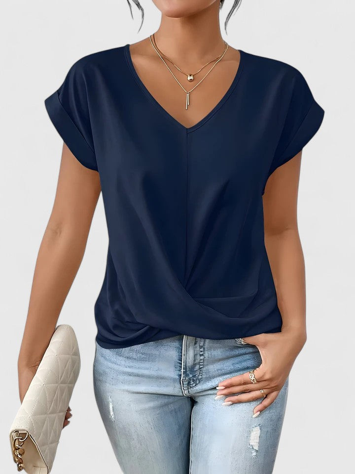 Mahrianne | Top Cómodo de Cuello en V
