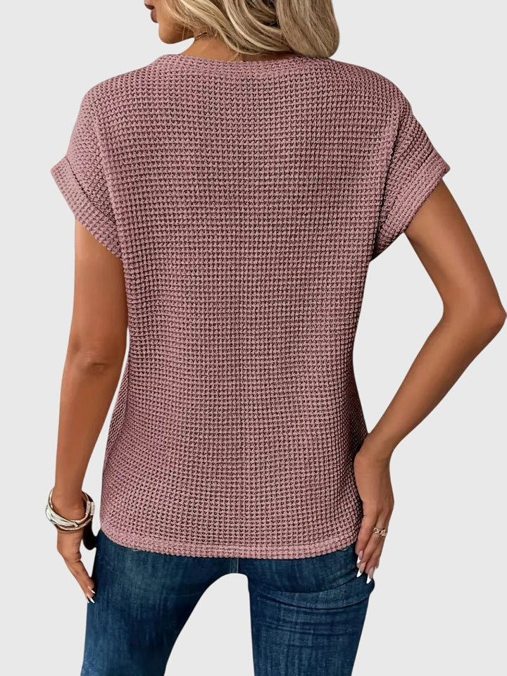 Isa™ | Blusa Elegante con Cuello Redondo