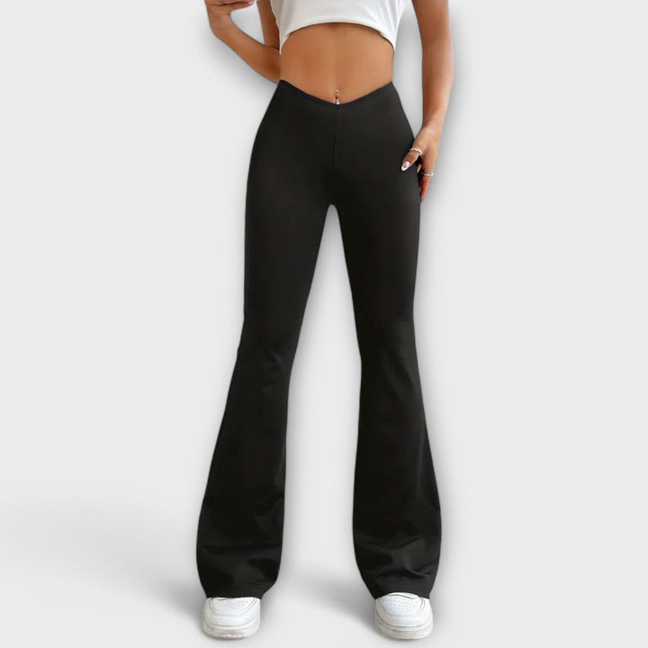 Serena - Pantalones Relaxed con Pierna Acampanada