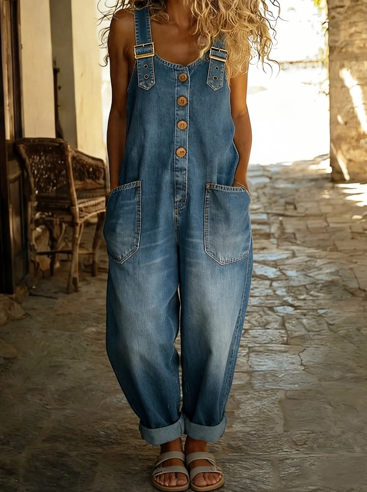 Rocio™ - Mono de denim cómodo - tirantes ajustables y ajuste perfecto