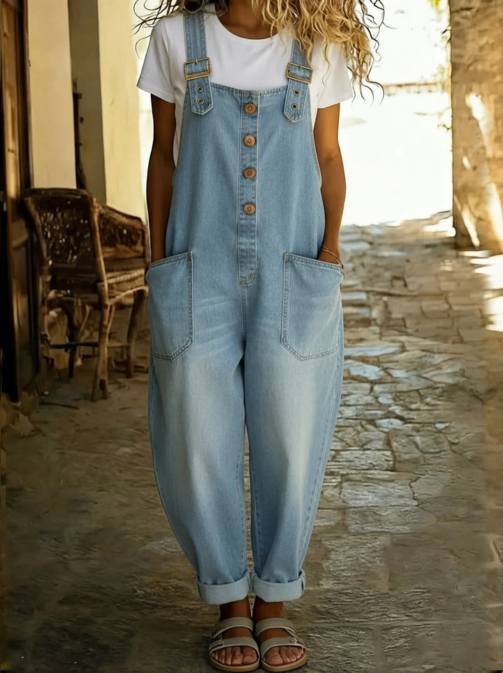 Rocio™ - Mono de denim cómodo - tirantes ajustables y ajuste perfecto