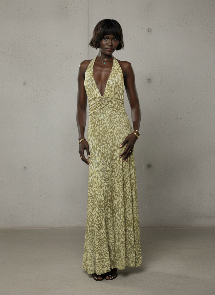 Chelsea · Vestido maxi con lazo en la espalda