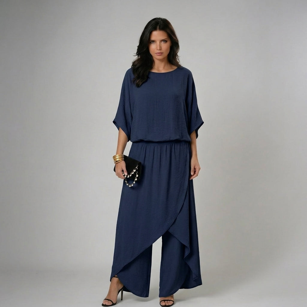 Isabel · Conjunto elegante con top y pantalón fluido