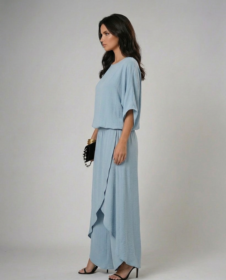 Isabel · Conjunto elegante con top y pantalón fluido